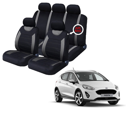 For ford fiesta black grey - black,
